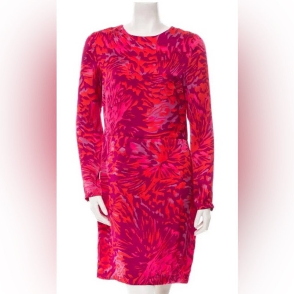 Adam Lippes $445 NWT Silk Red & Pink Dress